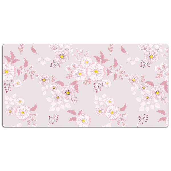 Alfombrilla escritorio Pequeñas flores rosas