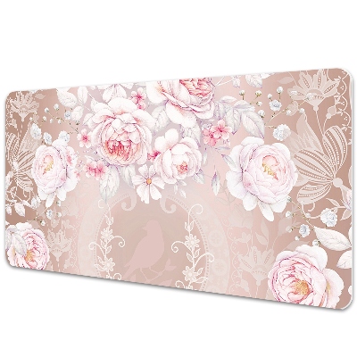 Alfombrilla escritorio Rosas blancas