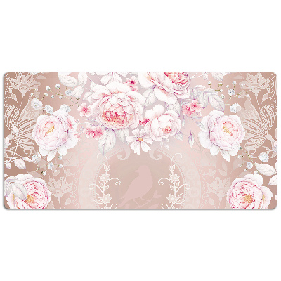 Alfombrilla escritorio Rosas blancas