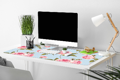 Alfombrilla para escritorio Rosas con hojas