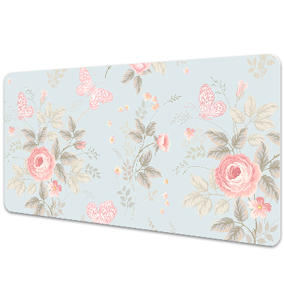 Protector de escritorio Rosas y mariposas