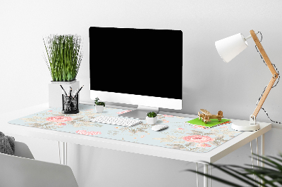 Protector de escritorio Rosas y mariposas