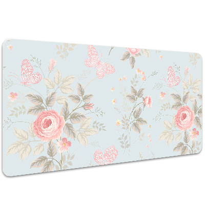 Protector de escritorio Rosas y mariposas