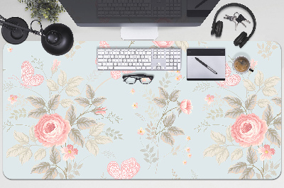 Protector de escritorio Rosas y mariposas