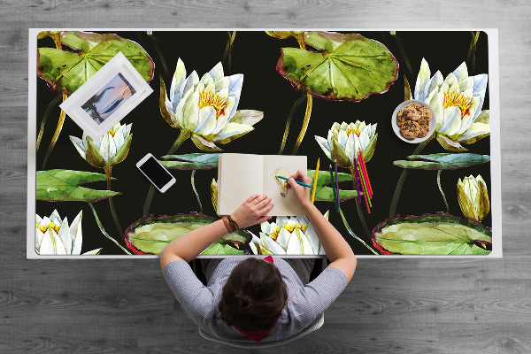 Alfombrilla para escritorio Flores de lotos