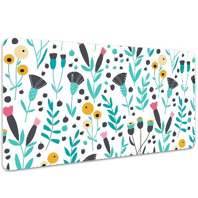 Alfombrilla escritorio Flores escandinavas