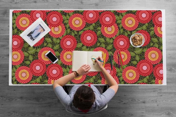 Alfombrilla para escritorio Flores geométricas