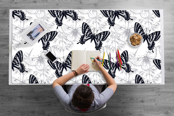 Alfombrilla escritorio Dibujo de mariposas