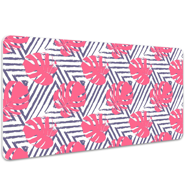 Alfombrilla escritorio Hojas rosadas