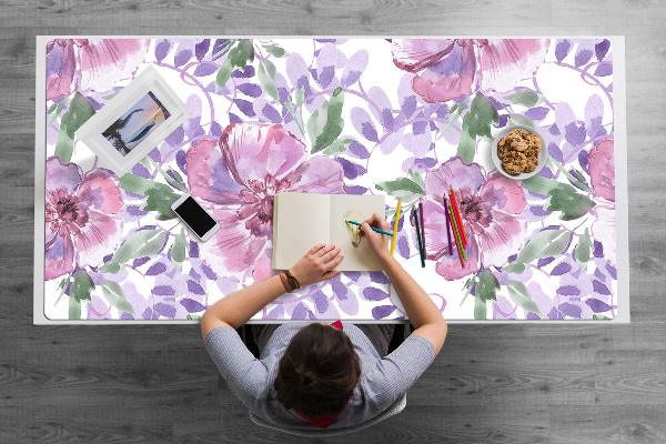 Alfombrilla escritorio Flores moradas