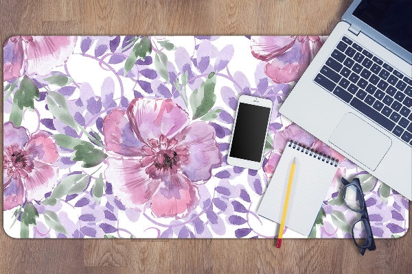 Alfombrilla escritorio Flores moradas