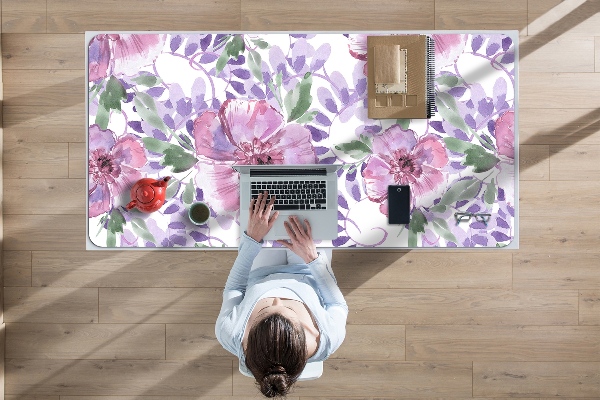 Alfombrilla escritorio Flores moradas