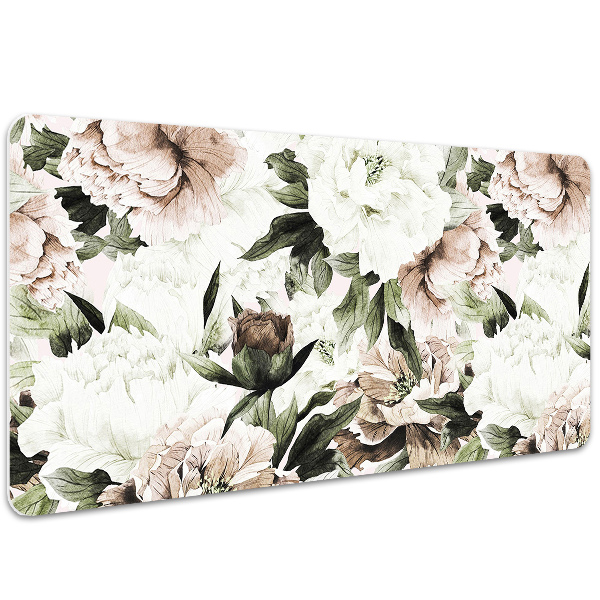 Alfombrilla escritorio Peonies con flores