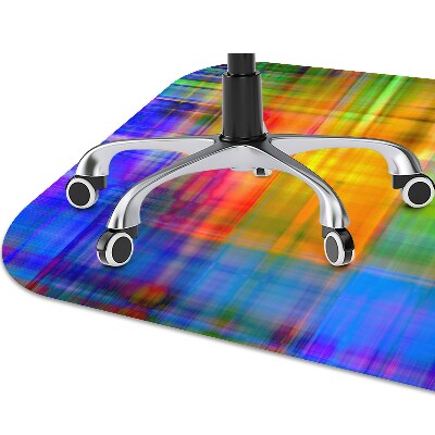 Alfombra silla ordenador Rejilla colorida