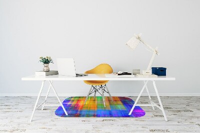 Alfombra silla ordenador Rejilla colorida