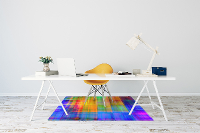 Alfombra silla ordenador Rejilla colorida