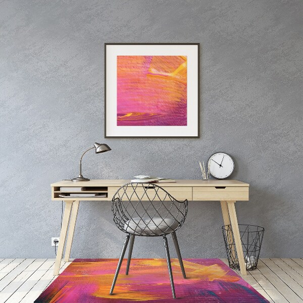 Alfombra para silla de escritorio Pintar en lienzo