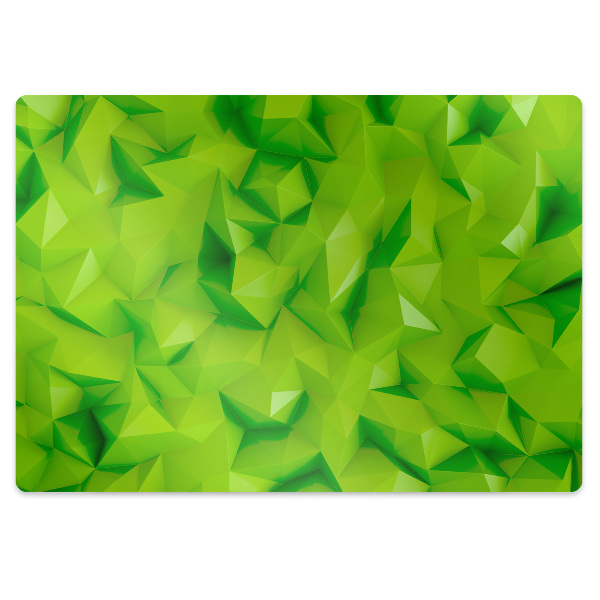 Alfombra para silla de escritorio Abstracción verde