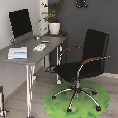 Alfombra para silla de escritorio Abstracción verde