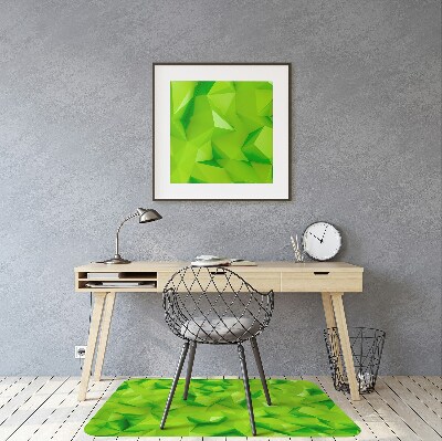 Alfombra para silla de escritorio Abstracción verde