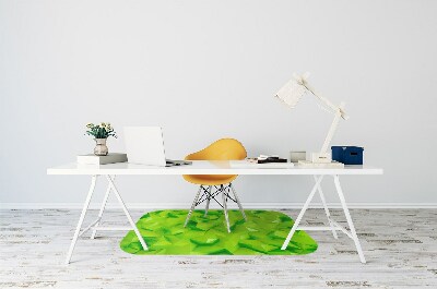 Alfombra para silla de escritorio Abstracción verde