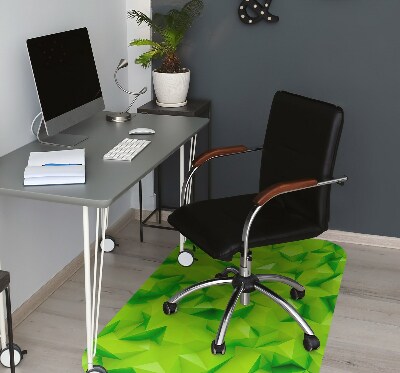 Alfombra para silla de escritorio Abstracción verde