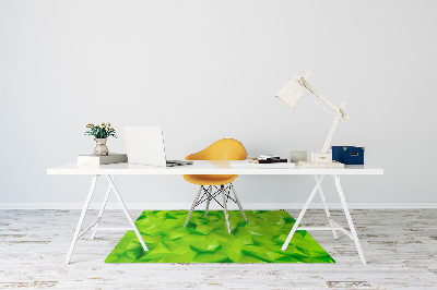 Alfombra para silla de escritorio Abstracción verde