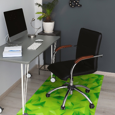 Alfombra para silla de escritorio Abstracción verde