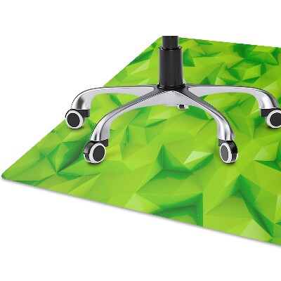 Alfombra para silla de escritorio Abstracción verde
