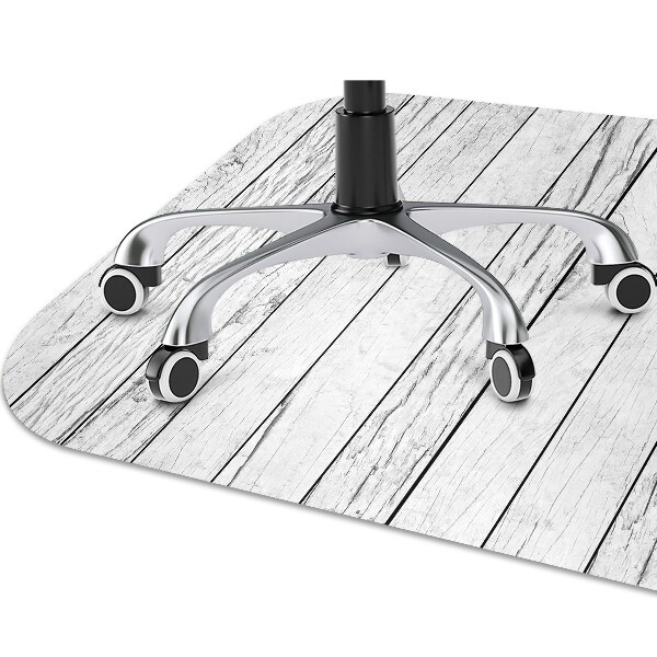 Alfombra para silla de escritorio Tablas blancas