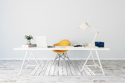 Alfombra para silla de escritorio Tablas blancas