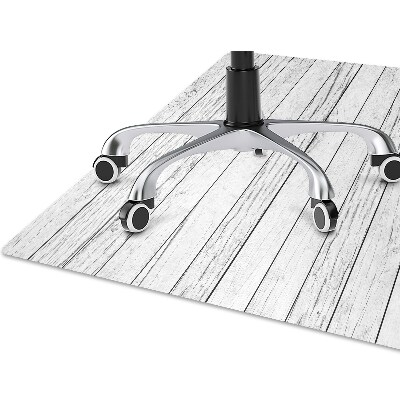 Alfombra para silla de escritorio Tablas blancas