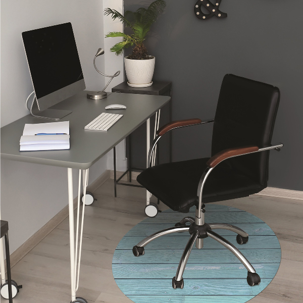 Alfombrilla para silla de escritorio Tablas azules