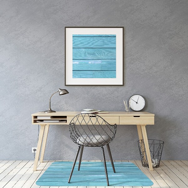 Alfombrilla para silla de escritorio Tablas azules