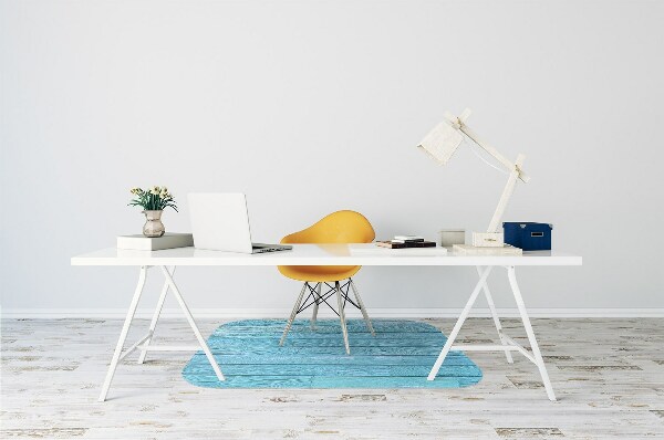Alfombrilla para silla de escritorio Tablas azules
