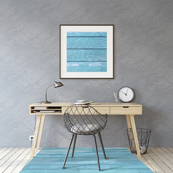Alfombrilla para silla de escritorio Tablas azules