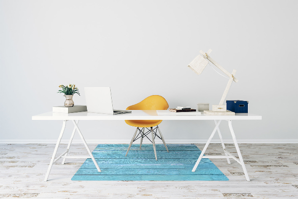 Alfombrilla para silla de escritorio Tablas azules