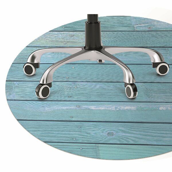Alfombrilla para silla de escritorio Tablas azules