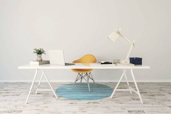 Alfombrilla para silla de escritorio Tablas azules
