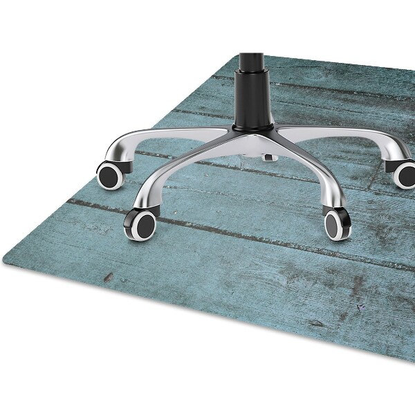 Alfombra silla ordenador Tablas azules