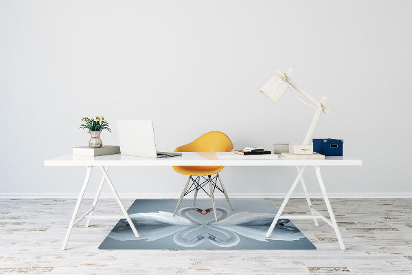 Alfombrilla para silla de escritorio Cisnes