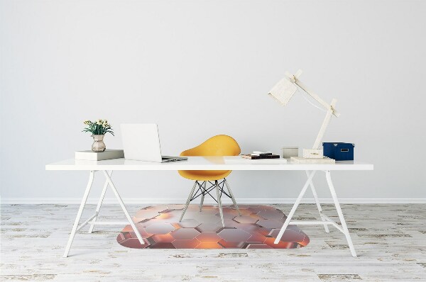 Alfombrilla para silla de escritorio Abstracción de hexes