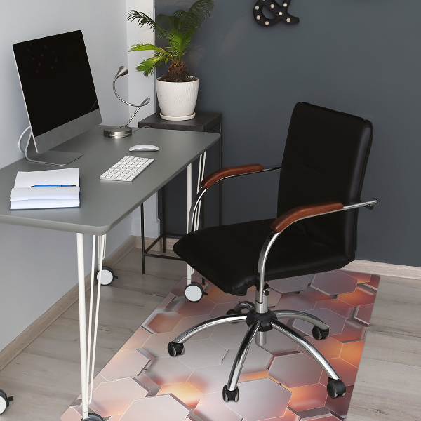 Alfombrilla para silla de escritorio Abstracción de hexes