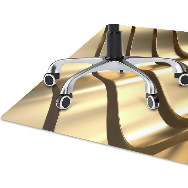 Alfombra para silla de escritorio Elementos dorados