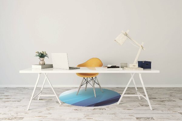Alfombra para silla de escritorio Transición azul