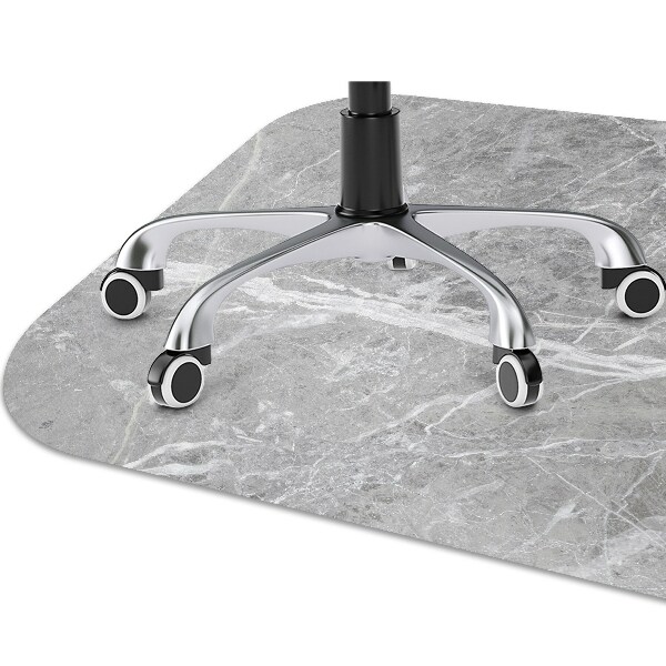 Alfombra para silla de escritorio Mármol gris