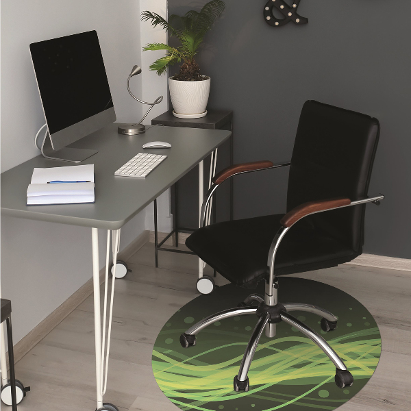 Alfombra para silla de escritorio Rayas verdes