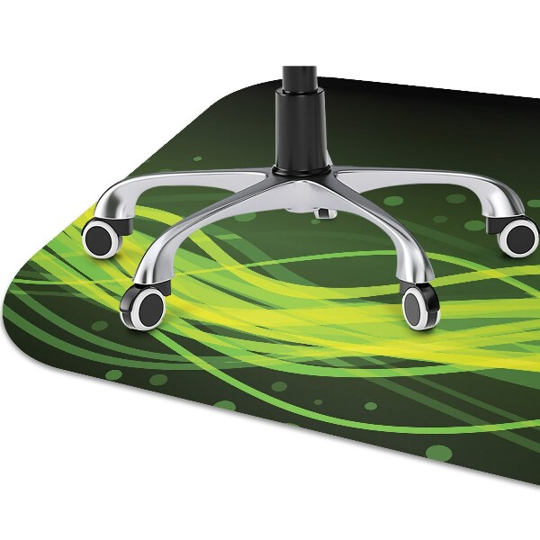 Alfombra para silla de escritorio Rayas verdes