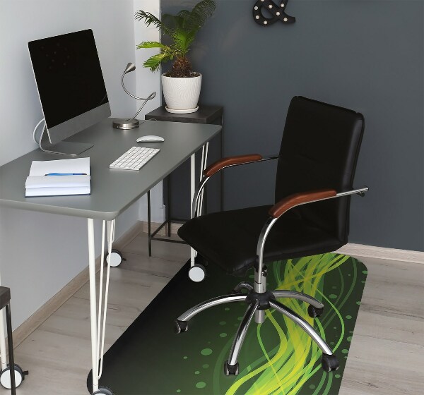 Alfombra para silla de escritorio Rayas verdes