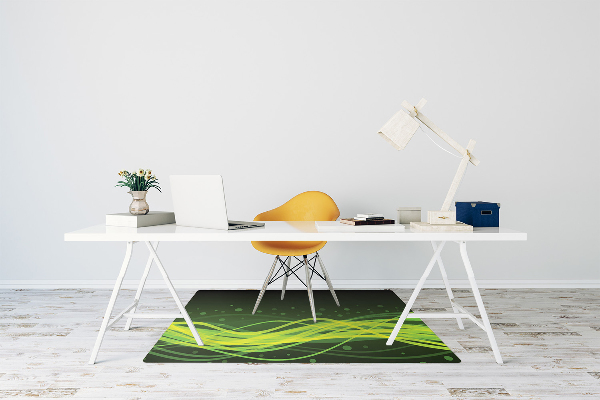 Alfombra para silla de escritorio Rayas verdes